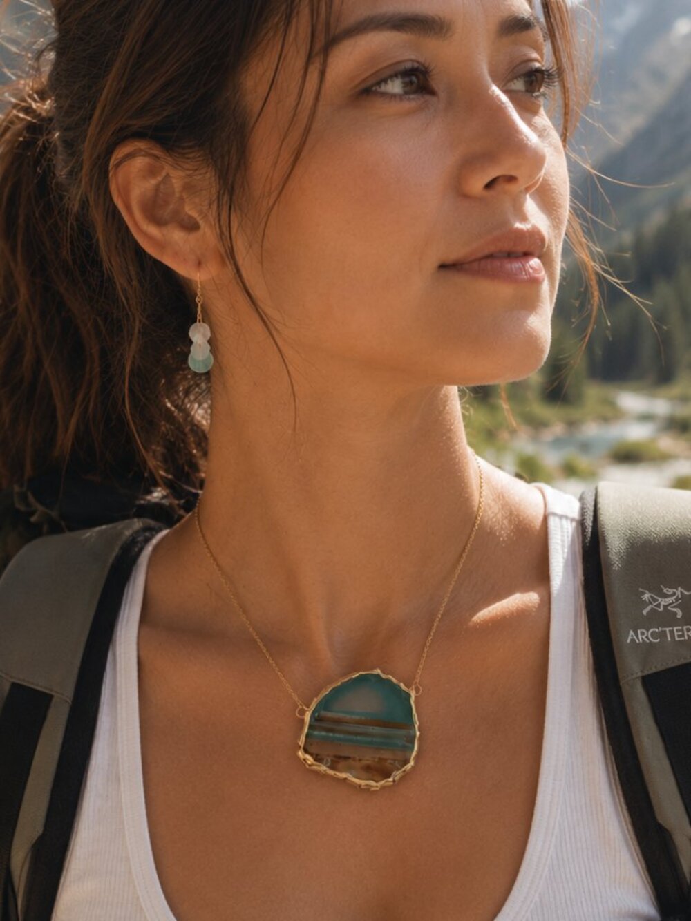 A Piece of Landscape | Choose Your View | OOAK Agate Slice Necklace